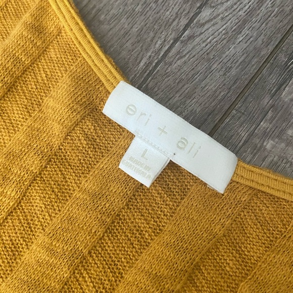 Anthropologie Mustard Yellow Fringe Tank Top - Picture 3 of 5